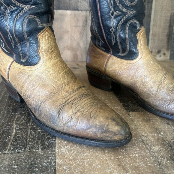 Nocona Vintage Bullhide Western Cowboy Boots Mens 12 B - Picture 8 of 12